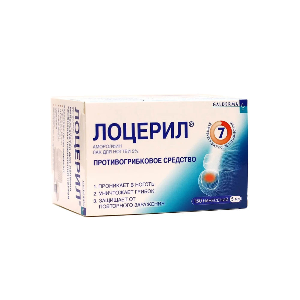Лоцерил лак д/нігтів 5 % фл. 5 мл: ціни та характеристики
