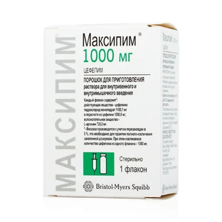 Максипім пор. д/п ін. р-ну 1 г фл.