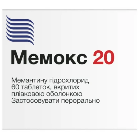 Мемокс 20 табл. п/плен. оболочкой 20 мг блистер №60: цены и характеристики