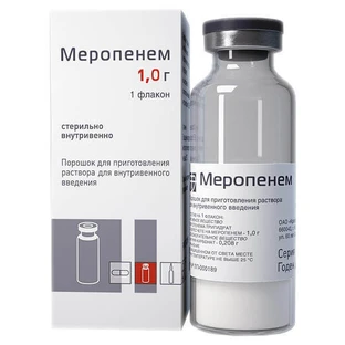 Меропенем пор. д/п ін. р-ну 1 г фл.