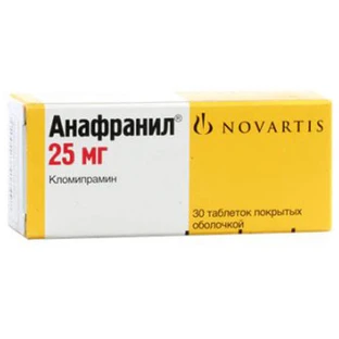 Анафранил табл. п/о 25 мг блистер №30