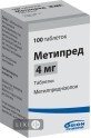 Метипред табл. 4 мг фл. №100