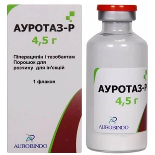Ауротаз-р пор. д/р-ра д/ин. фл. 4,5 г