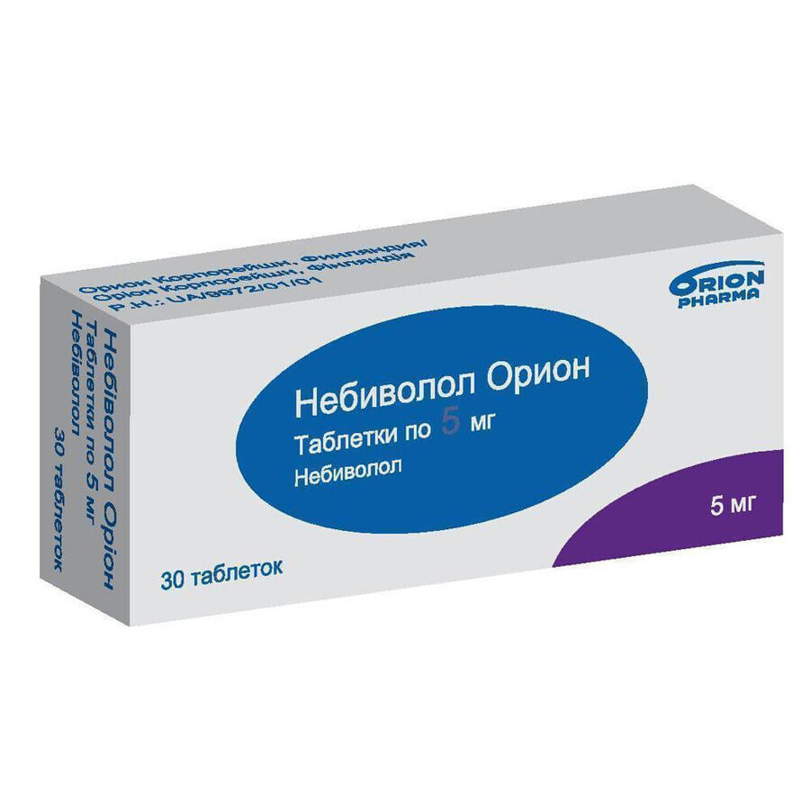 Небиволол орион таблетки 5 мг блистер №30
