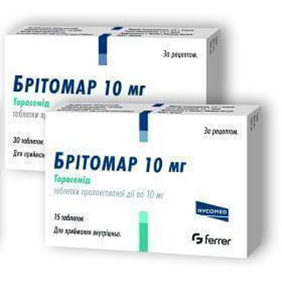 Брітомар табл. пролонг. дії 10 мг №30: ціни та характеристики