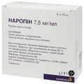 Наропін р-н д/ін. 7,5 мг/мл амп. 10 мл, контурн. чарунк. yп., пачка №5
