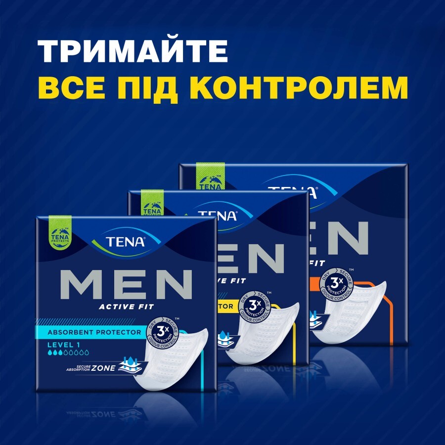 Урологічні прокладки Tena for Men Level 2, 20 шт: ціни та характеристики