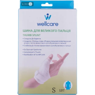 Бандаж д/большого пальца (шина) р.S (левый) WellCare 42002 S/L 