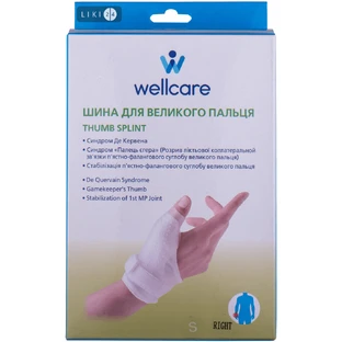 Бандаж д / великого пальця (шина) р.S (правий) WellCare 42002 S / R 