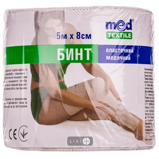Бинт мед. эласт. средн.растяжимости 5мх8см MEDTEXTILE 
