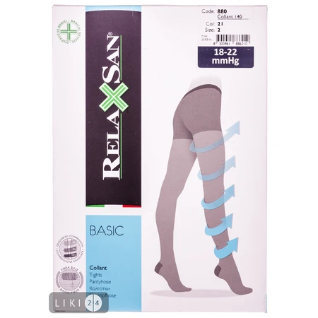Колготки 140 ден (18-22мм) р,2 беж. RELAXSAN : цены и характеристики