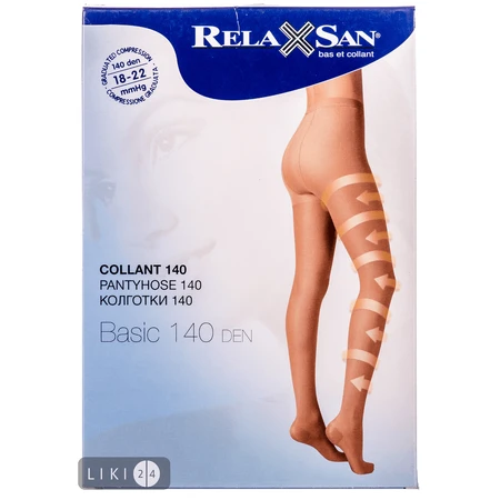 Колготки 140 ден (18-22мм) р,5 беж. RELAXSAN : цены и характеристики