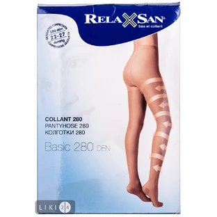 Колготки 280 ден (22-27мм) р,5 беж RELAXSAN 
