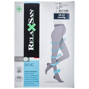 Колготки антиварикоз,д/берем.140 ден р,4 чер, RELAXSAN 