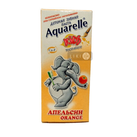 Зубна паста Aquarelle Kids дитяча Апельсин, 50 мл