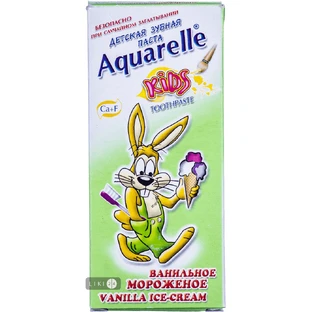 Зубная паста Aquarelle Kids Ванильное мороженое, 50 мл