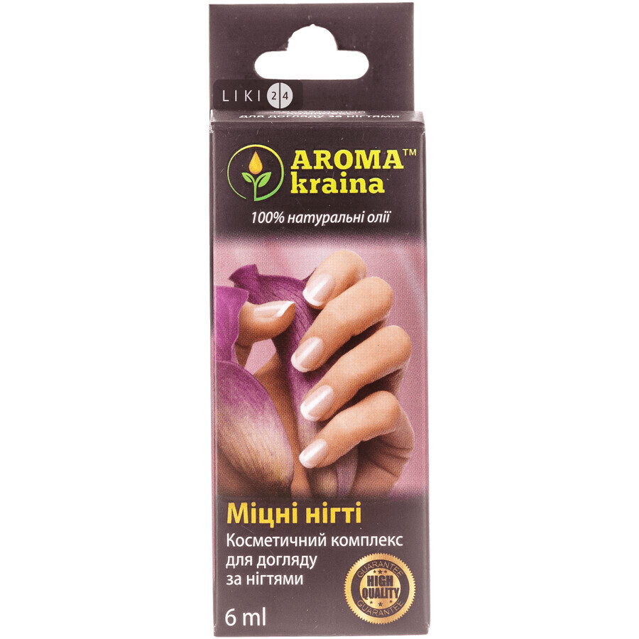 Косметический комплекс Aroma kraina Крепкие ногти для ухода за ногтями, 6 мл: цены и характеристики