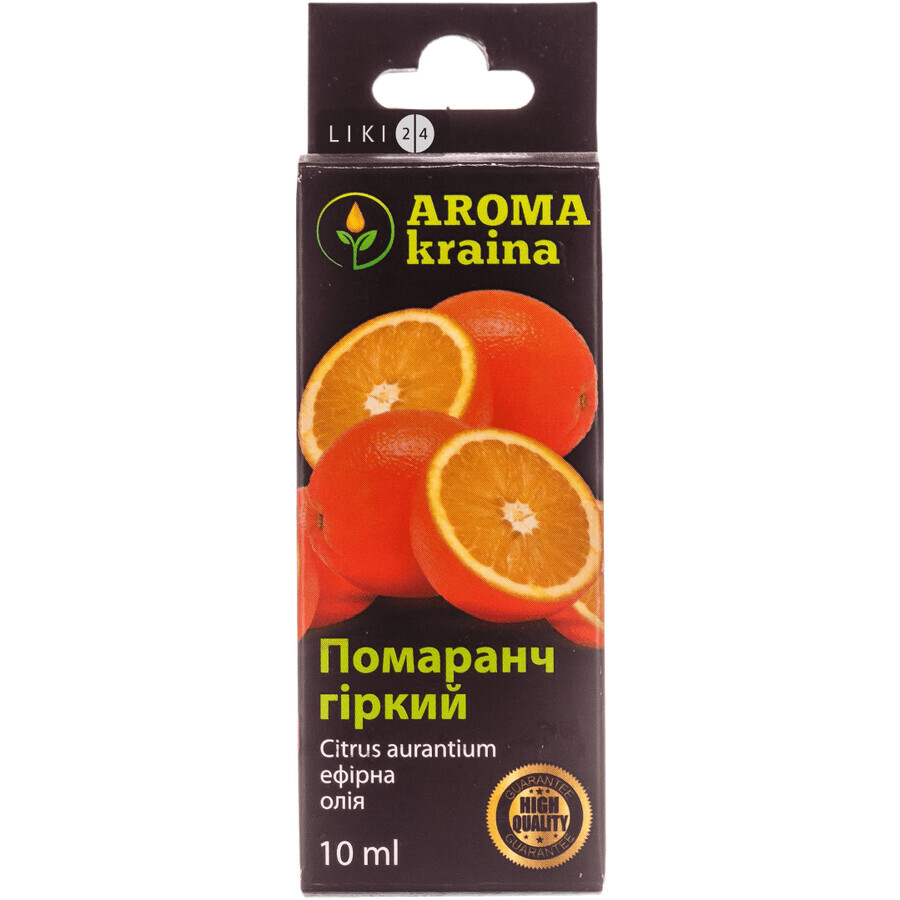 Ефірна олія Aroma kraina Апельсин гіркий 10 мл: ціни та характеристики