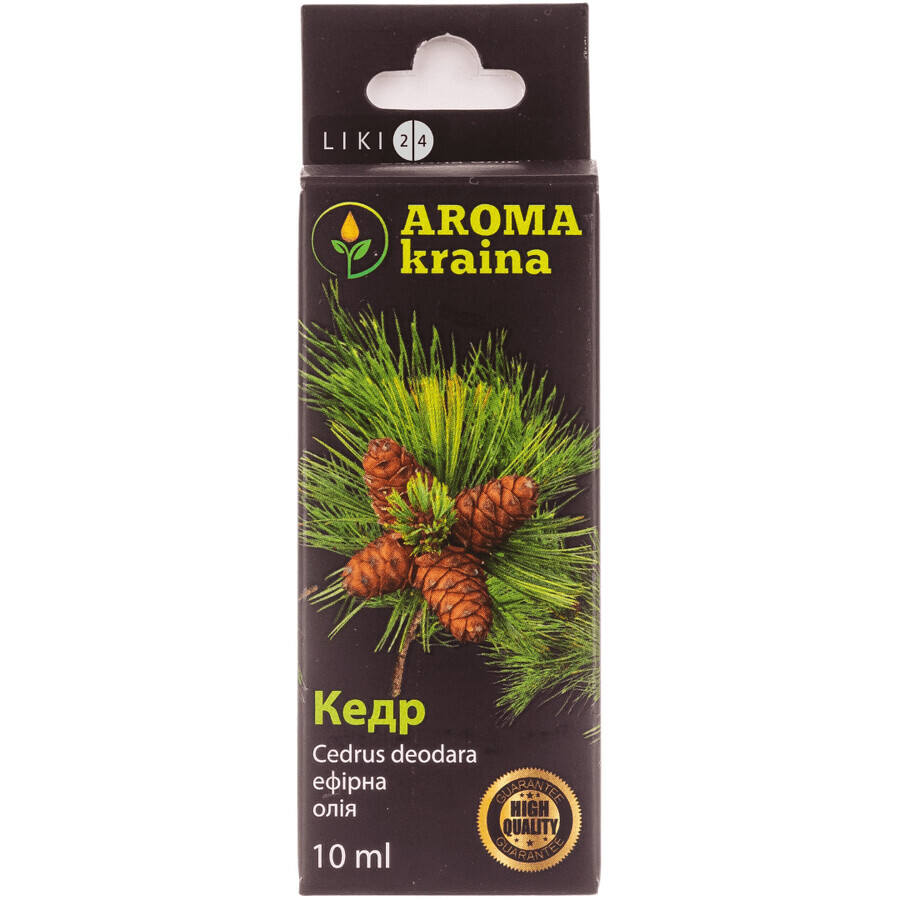 Эфирное масло Aroma kraina Кедр 10 мл: цены и характеристики
