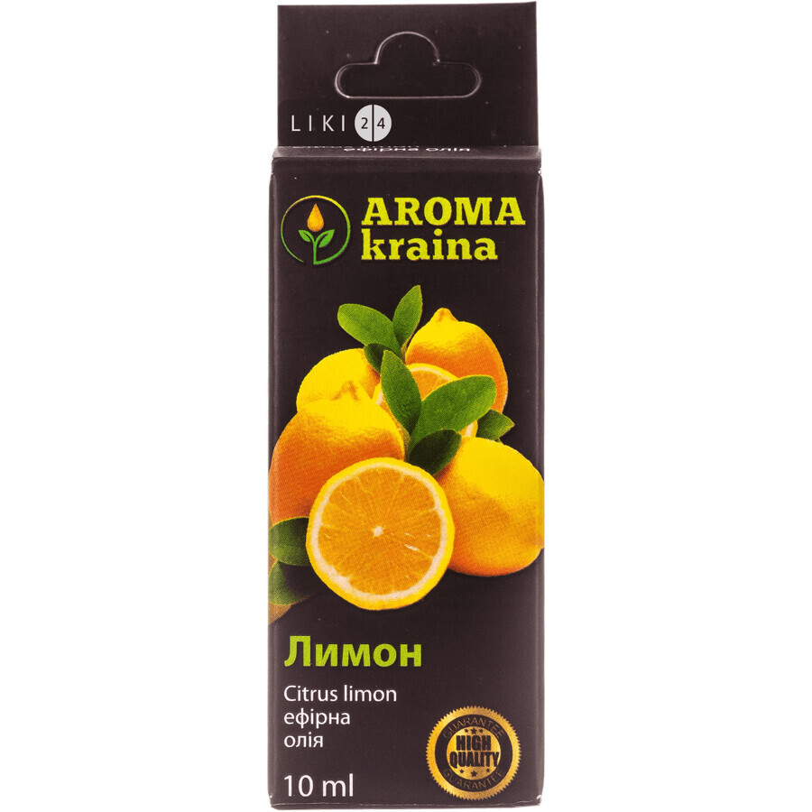 Эфирное масло Aroma kraina Лимон 10 мл: цены и характеристики