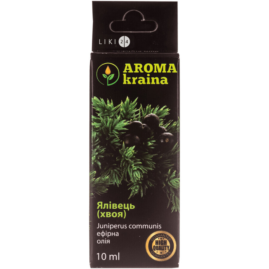 Ефірна олія Aroma kraina Ялівець 10 мл: ціни та характеристики