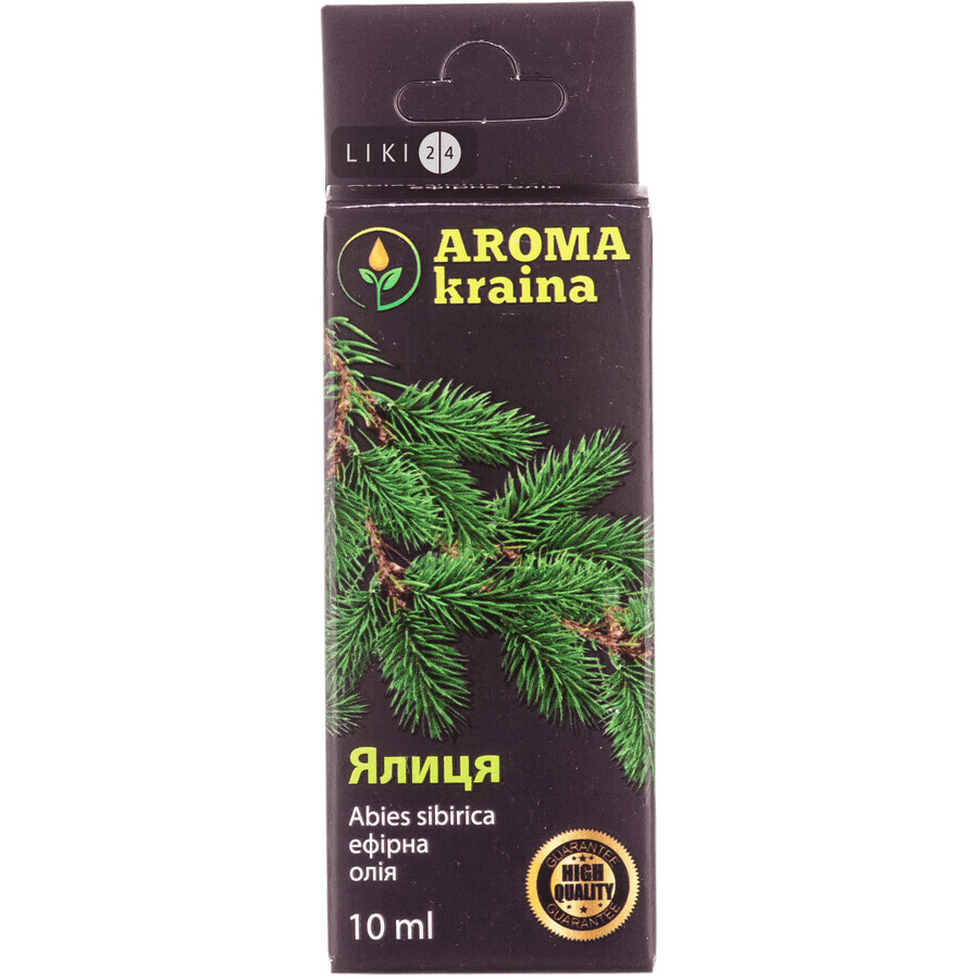 Ефірна олія Aroma kraina Ялиця 10 мл: ціни та характеристики