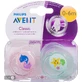Пустышка Philips Avent Classic для девочек 0-6 мес 2 шт SCF169/36