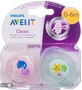 Пустышка Philips Avent Classic для девочек 0-6 мес 2 шт SCF169/36