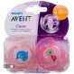 Пустышка Philips Avent Classic Дельфин+Черепашка силиконовая ортодонтическая 6-18 мес 2 шт SCF169/38