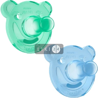 Пустышка Philips Avent Soothie 0-3 мес для мальчиков 2 шт SCF194/01