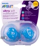 Пустышка силиконовая Philips Avent Ultra Soft для мальчиков 0-6 мес 2 шт SCF222/20