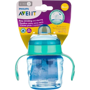 Чашка-непроливайка Philips AVENT с мягким носиком 6 мес+ 200 мл SCF551/00