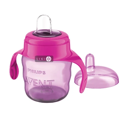 Чашка Philips Avent с мягким носиком и ручками 6 мес + 200 мл SCF551/03: цены и характеристики