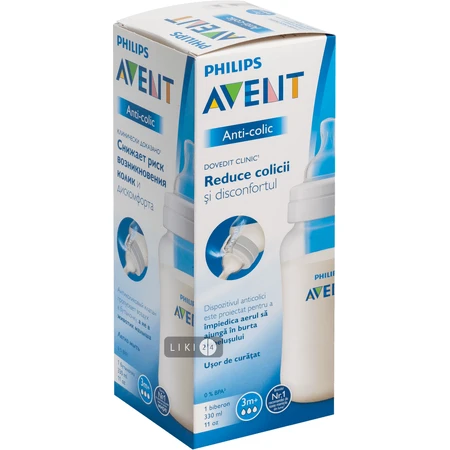Пляшка для годування Philips Avent Anti-colic 330 мл 1 шт SCF816/17: ціни та характеристики