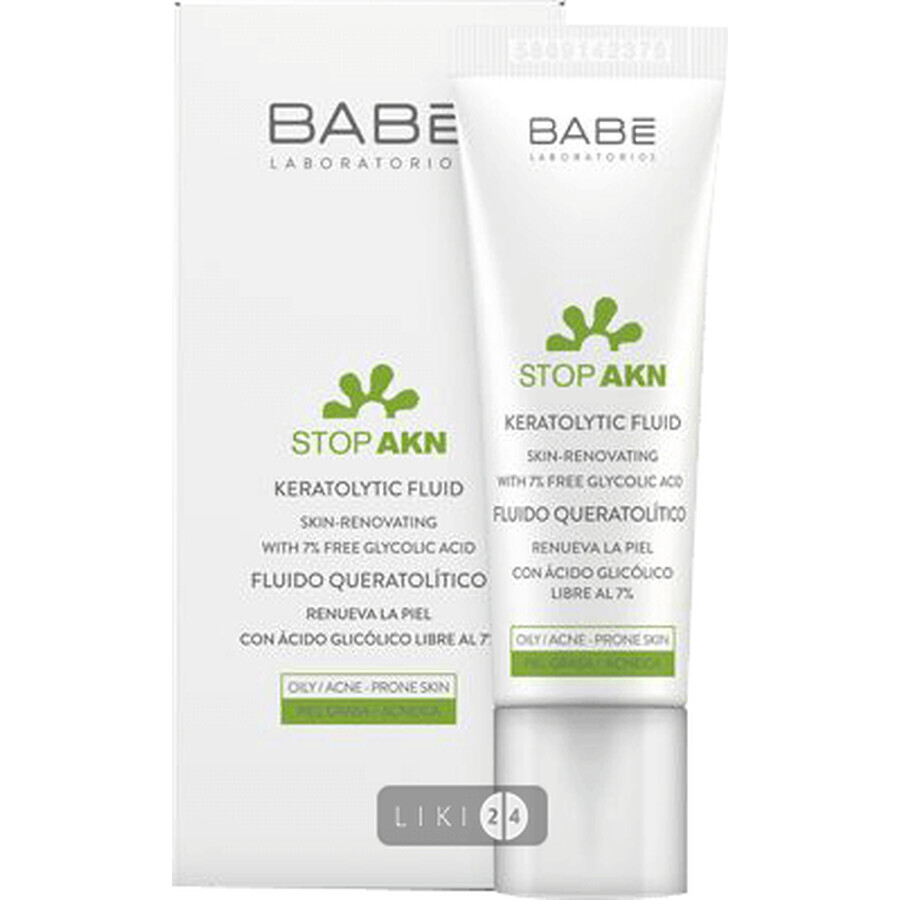Флюїд для обличчя BABE LABORATORIOS Stop Akn для проблемної шкіри кератолітичний 30 мл : ціни та характеристики