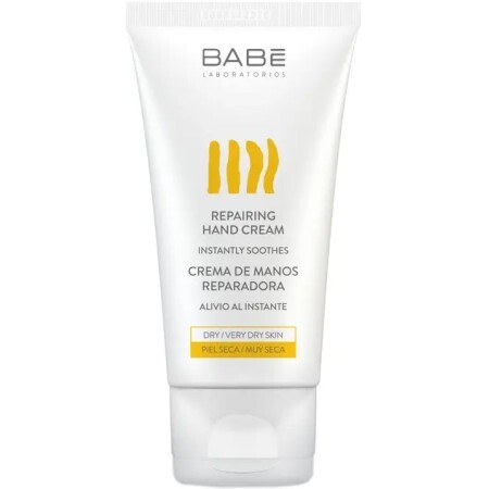 Відновлюючий крем для рук для сухої та потрісканої шкіри Babe Laboratorios Hand Cream, 50 мл 