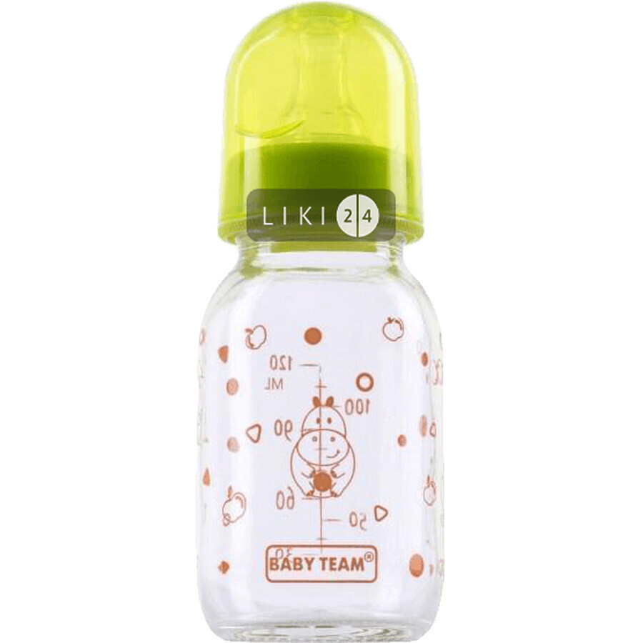 Пляшка для годування скляна Baby Team 0+ 150 мл: ціни та характеристики