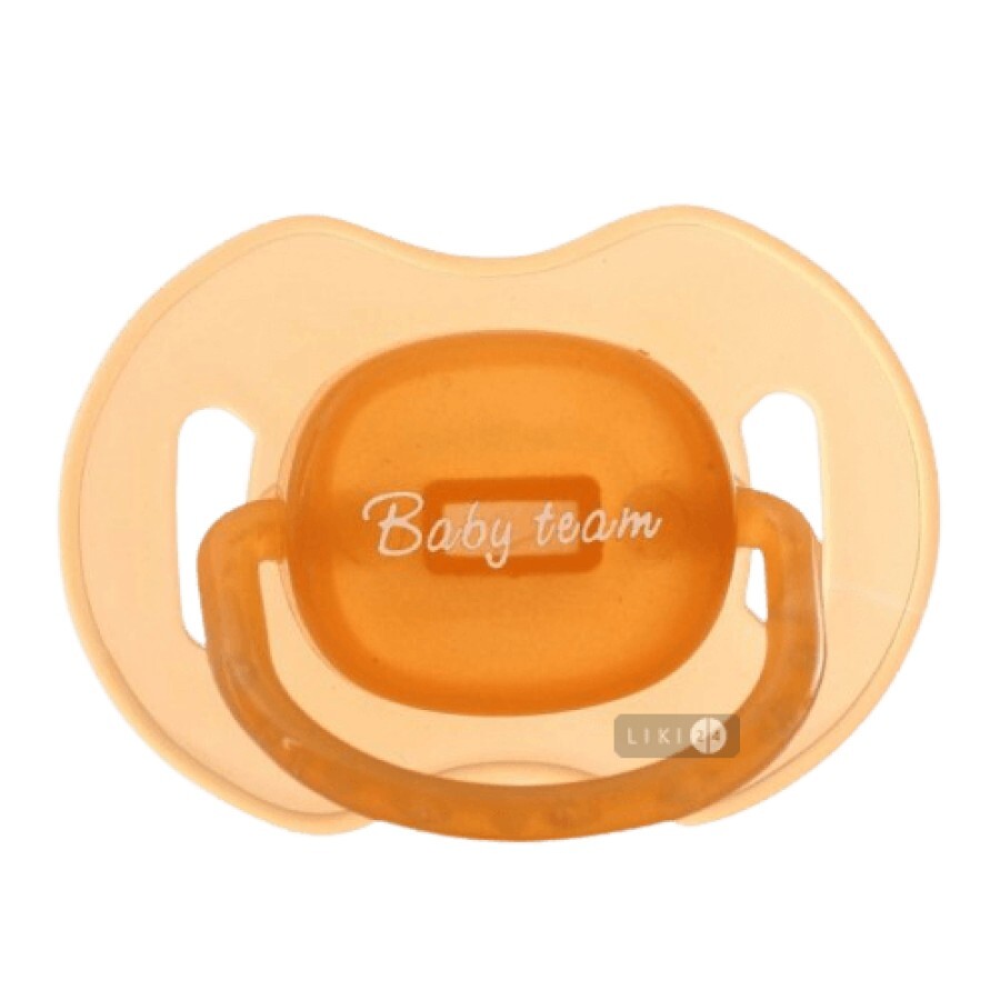Пустышка силиконовая Baby Team ортодонтическая с колпачком и кольцом светящимся ночью 1 шт 3008: цены и характеристики