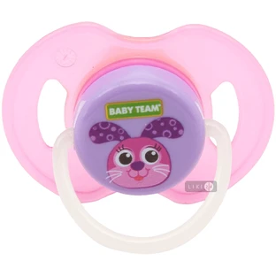 Пустышка латексная Baby Team ортодонтическая ночная 6 м+ 1 шт 3204