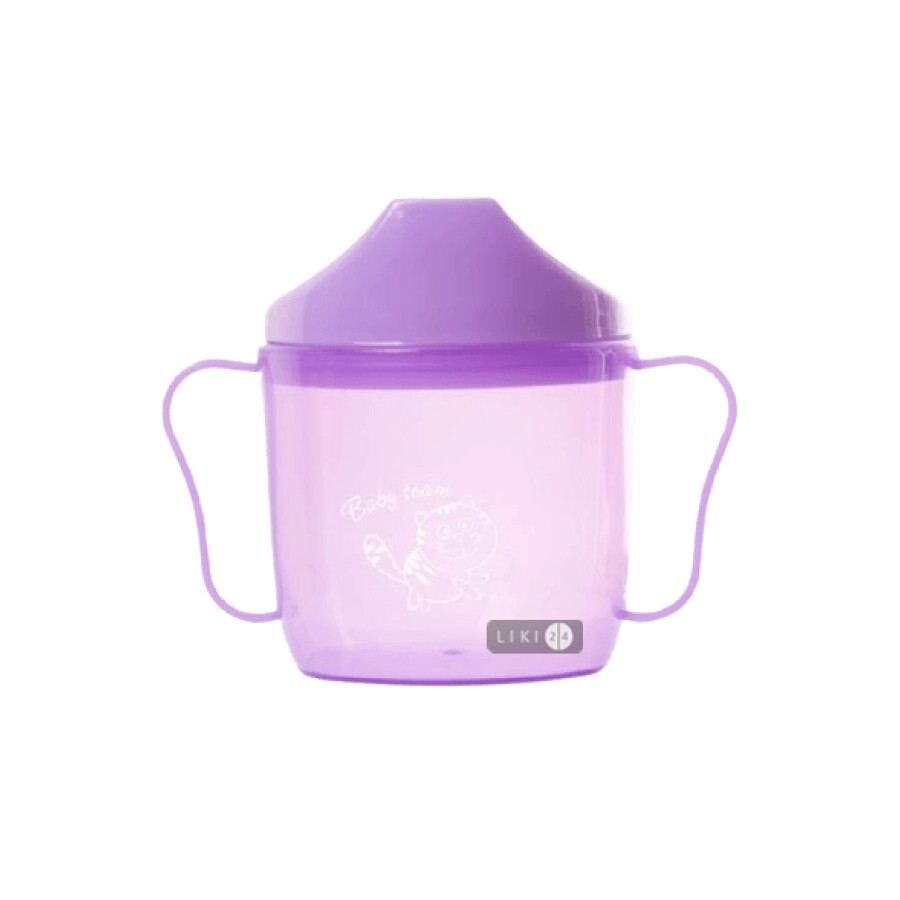 Поїльник зі спаутом Baby Team фіолетовий 180 мл 5007: ціни та характеристики