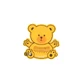 BABY TEAM 7302 Термометр для воды Мишка 