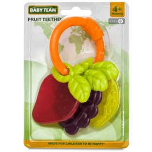 Брязкальце-прорізувач Baby Team Фрукти 8470