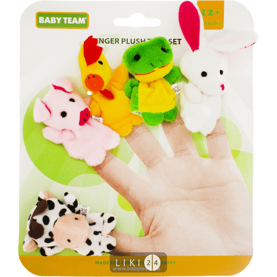 BABY TEAM 8710 Набір іграшок на пальці Веселі пухнастики : ціни та характеристики