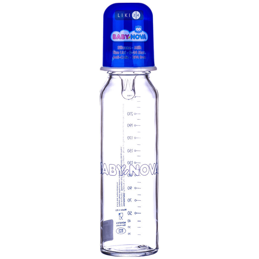 Бутылочка стеклянная Baby-Nova 250 мл: цены и характеристики