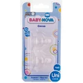 Соска силіконова Baby-Nova кругла для чаю 0+ міс 2 шт