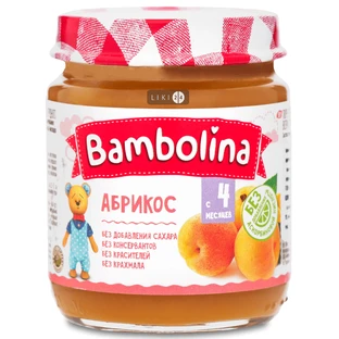 Пюре Bambolina Абрикос, 100 г