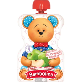 Пюре Bambolina Яблуко, 90 г пауч