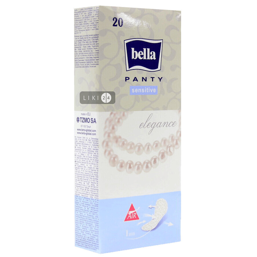 Прокладки ежедневные Bella Panty Sensitive Elegance №20: цены и характеристики