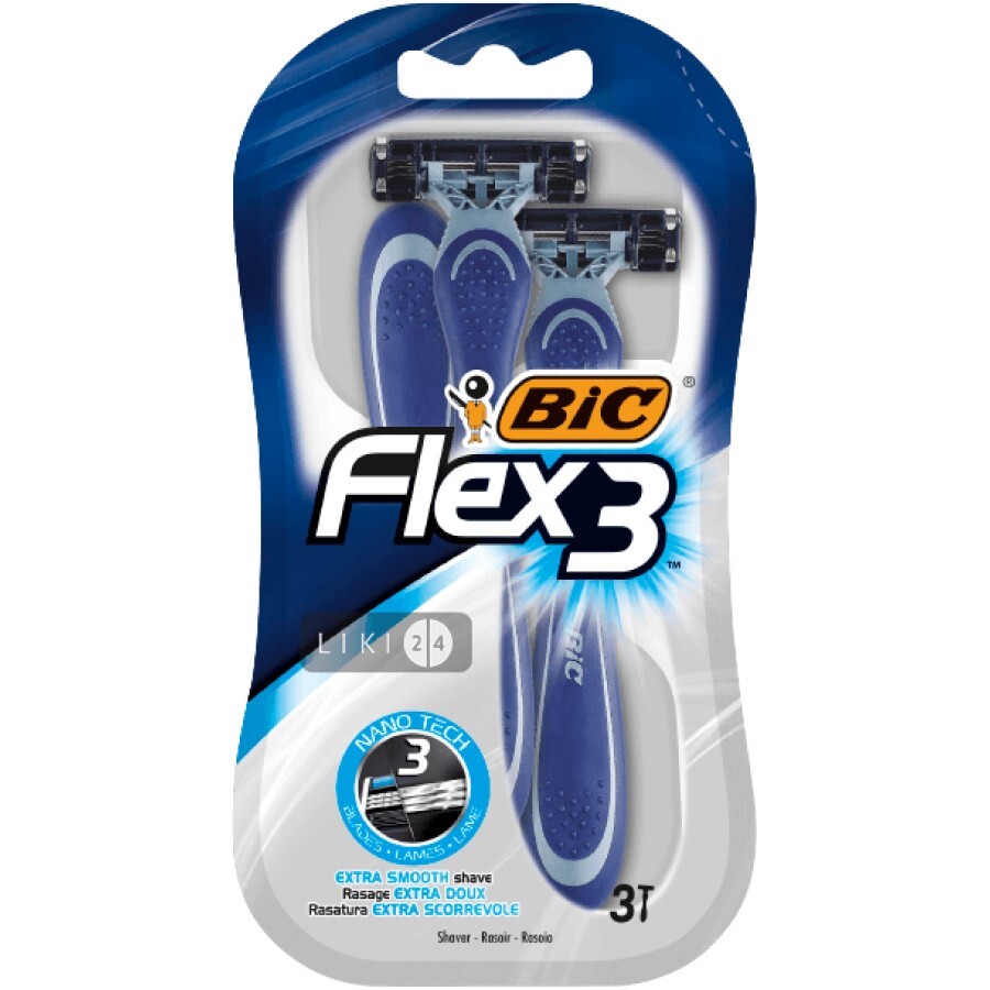 Набір бритв без змінних катриджів BIC Flex 3 Comfort 3 шт: ціни та характеристики