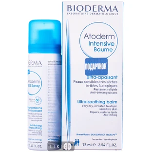 BIODERMA Набор Атодерм SOS спрей 50мл + Интенсив бальзам 75мл 